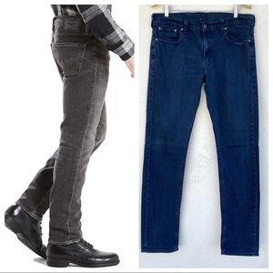 LEVI’S 511 Slim Fit Jeans mens black distressed denim 36x34 jean pants waist 36